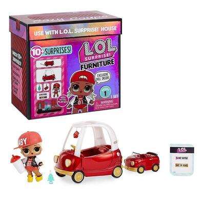 LOL Surprise Furniture With Doll Cozy Coupe Pack wth MC Swag