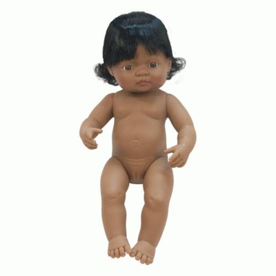 Miniland Educational Baby Doll Latin American Girl 38cm