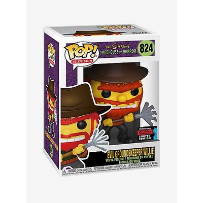 Funko Pop Simpsons Evil Groundskeeper Willie NYCC 2019 #824 Vinyl Figure