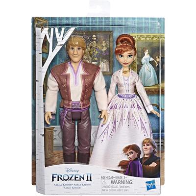 Disney Frozen 2 Anna and Kristoff Fashion Dolls 2pk
