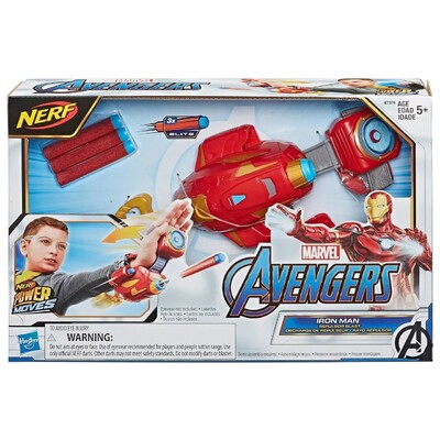 Marvel Avengers Power Moves Role Play Iron Man Repulsor Blast Gauntlet 