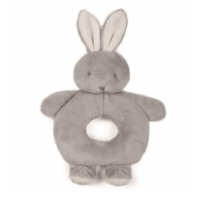 Bunnies By The Bay Bunny Ring Rattle [Colour: Grey]
