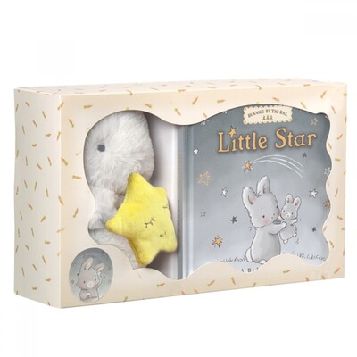 Bunnies By The Bay Gift Set Cricket Island Little Star Book & Bloom Plush