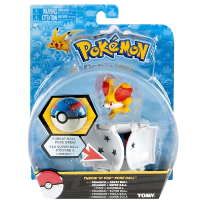 Pokemon Throw 'N' Pop Poke Ball- 	(Fennekin)