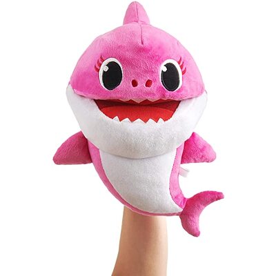 Pinkfong Baby Shark Plush Singing Puppet - Pink