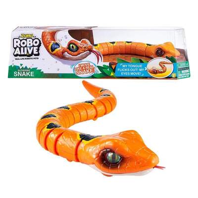 Zuru Robo Alive Slithering Snake Robotic Toy - Orange