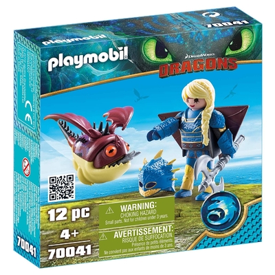 Playmobil How to Train your Dragon Astrid and Hobgobbler 12pc 70041