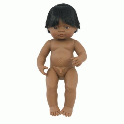 Miniland Educational Baby Doll Latin American Boy 38cm (Undressed)