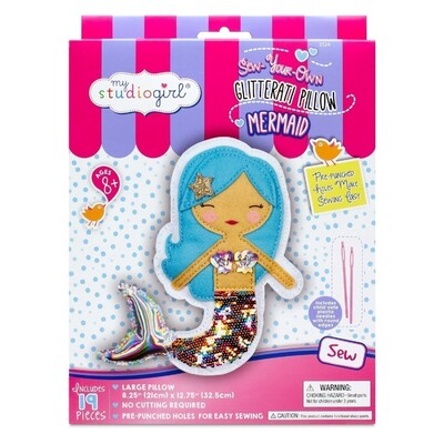 My Studio Girl Glitterati Pillow Sew Your Own Mermaid