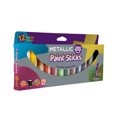 Little Brian Paint Sticks Metallic (12 Pack)