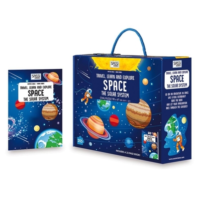 Sassi Science Travel, Learn and Explore Space Puzzle & Book Set