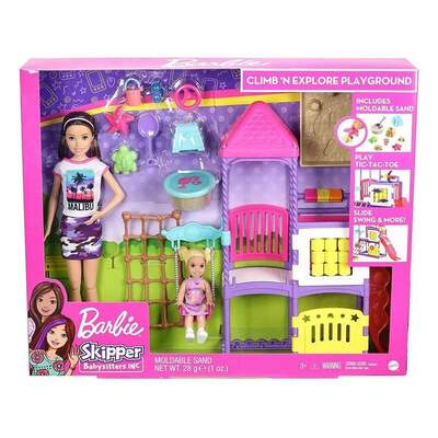 Barbie Skipper Babysitters Climb 'n' Explore Playground Dolls