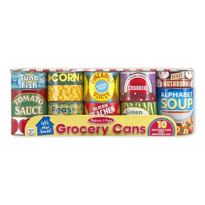 Melissa & Doug 10 Peices Grocery Cans 