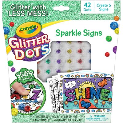 Crayola Glitter Dots Sparkle Signs