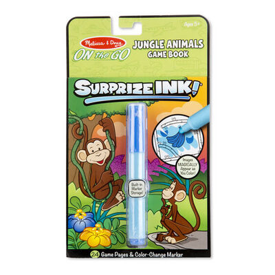 Melissa & Doug On the Go Travel Activity Book Surprize Ink! Jungle Animals Game book