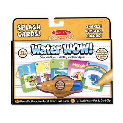 Melissa & Doug On the Go Travel Activity Book Water Wow Number, Color, Shape Cards