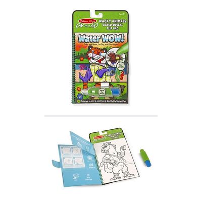Melissa & Doug On the Go Travel Activity Book Water Wow! Wacky Animals