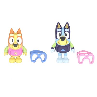 Bluey 2 Pack Figurines - (Pool Time)