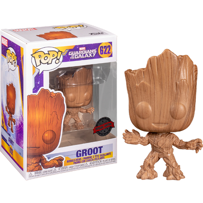 Funko Pop Marvel Guardians of the Galaxy Groot Wood Deco #622 Vinyl Figure