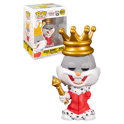 Funko POP Animation Looney Tunes Bugs Bunny (King) #837 Vinyl Figure