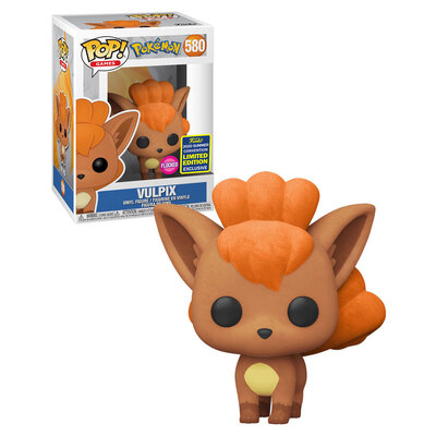 Funko POP Pokemon Vulpix Flocked SDCC 2020 #580 Vinyl Figure