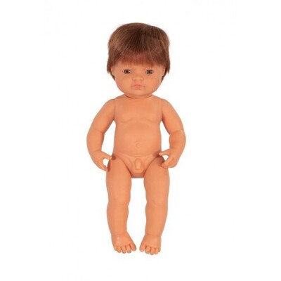 Miniland Educational Baby Doll Caucasian Red Head Boy 38 cm  