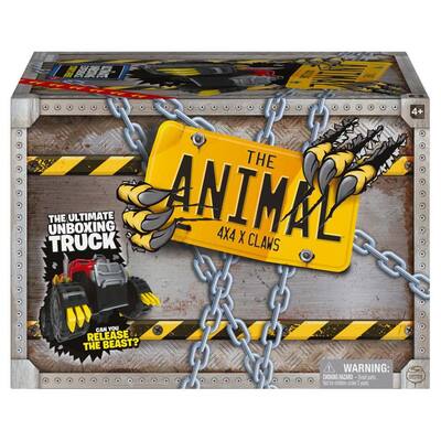 The Animal Interactive Unboxing Toy Truck with Retractable Claws, Lights and Sounds