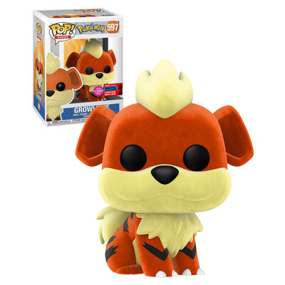 Funko POP Pokemon Growlithe Flocked NYCC 2020 #597 Vinyl Figure