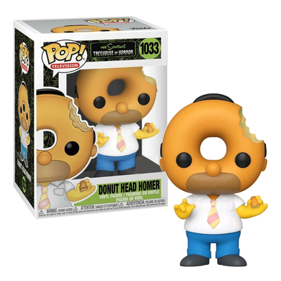 Funko POP The Simpsons Treehouse Of Horror Donut Head Homer #1033 Vinyl Figure