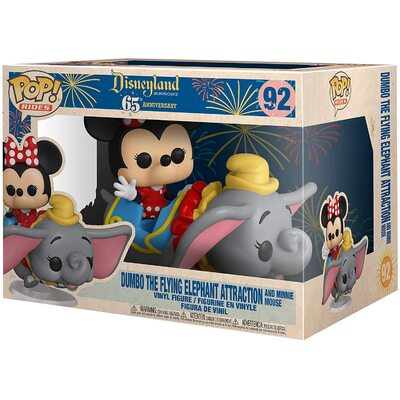 Funko POP Disneyland Resort 65th Ann Dumbo The Flying Elephant Attraction and Minnie Mouse #92
