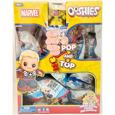 Marvel Ooshies Pop and Top Single Blind Bag Full Box of 35