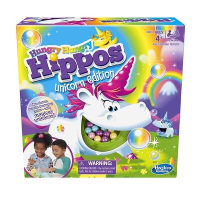 Hungry Hungry Hippos Unicorn Edition