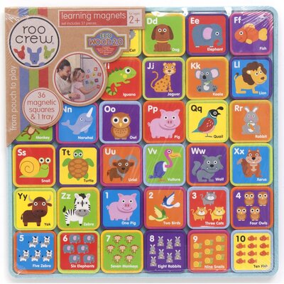 Roo Crew Eco Wood 2.0 Learning Magnets Animals Playset