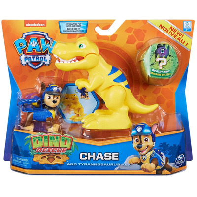 Paw Patrol Dino Rescue Chase and Tyrannosaurus Rex Figure Set