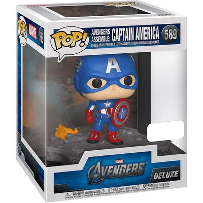 Funko Pop Marvel Avengers Assemble Captain America Deluxe #589 