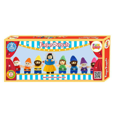 Fun Factory Finger Puppets Wooden Snow White