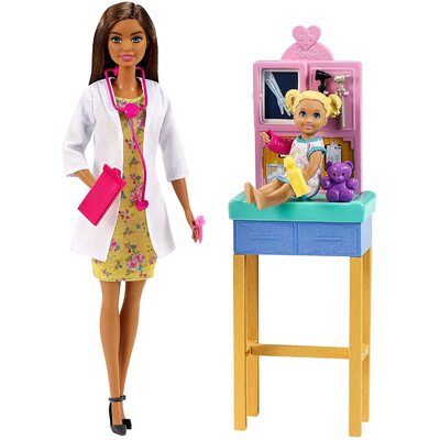 Barbie Pediatrician Doll & Playset Brunette