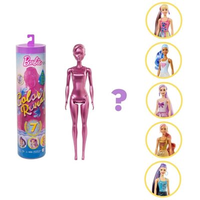 Barbie Color Reveal Doll with 7 Surprises Barbie Shimmer Doll