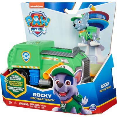 Paw Patrol Basic Sustainable Vehicle - Rocky's Recycling Truck
