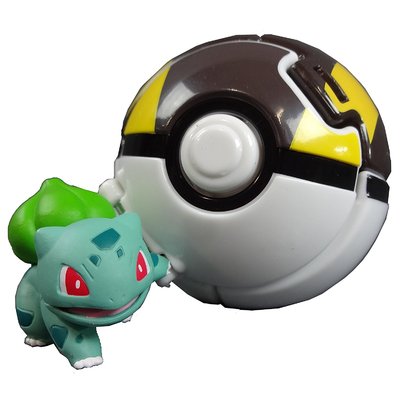 TOMY Pokemon Throw "N" Pop Poke Ball - Bulbasaur + Ultra Ball