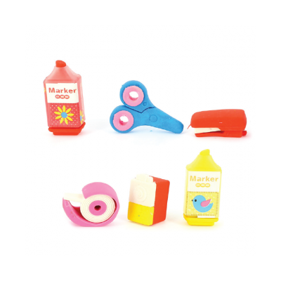 Erasables 3d Eraser set Desk Set