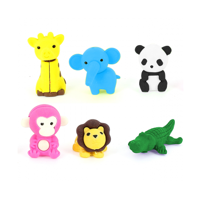 Erasables 3d Eraser set Jugnle Animals