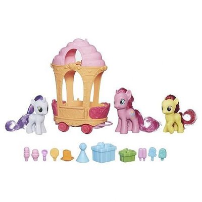 My Little Pony Pinkie Pie, Sweetie Belle & Apple Bloom Rolling Sweets Cart