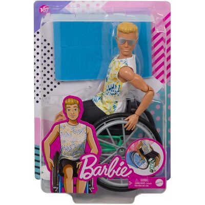 Ken Fashionistas Doll #167 with Wheelchair & Ramp