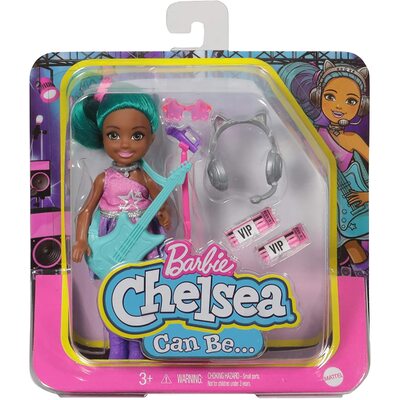 Barbie Chelsea Can Be Playset with Blue Hair Chelsea Rockstar Doll