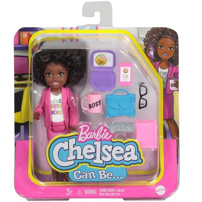 Barbie Chelsea Can Be Playset with Brunette Chelsea Boss Doll 