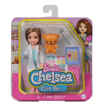 Barbie Chelsea Can Be Playset with Brunette Chelsea Doctor Doll