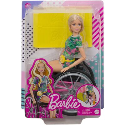 Barbie Fashionistas Doll #165 with Wheelchair & Ramp