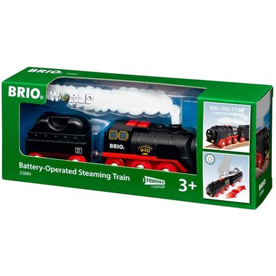 Brio World Battery-Operated Steaming Train 3pc 33884