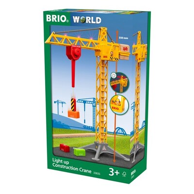 Brio World Light Up Construction Crane 5pc 33835